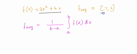 find-the-average-value-fave-of-the-function-f-on-the-given-interval-fx-3x2-6x-1-4-fave-78175