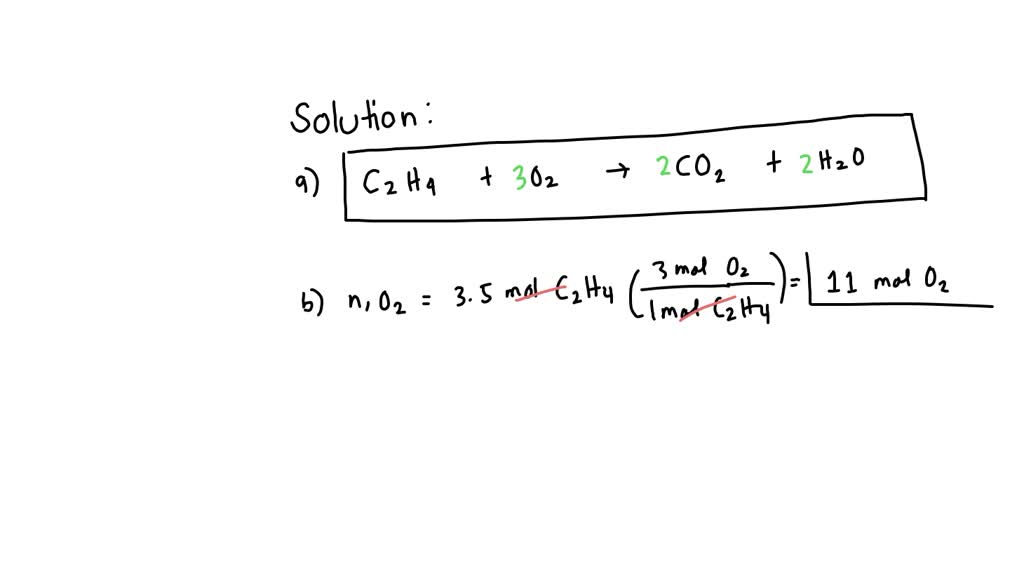 SOLVED Consider the combustion reaction of ethylene C2H4 with