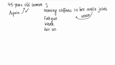 immunology-a-45-year-old-woman-comes-to-a-clinic-with-complaints-of-morning-stiffness-in-her-ankle-joints-worse-on-rising-in-the-morning-and-improving-during-the-day-her-discomfort-is-respon-33907
