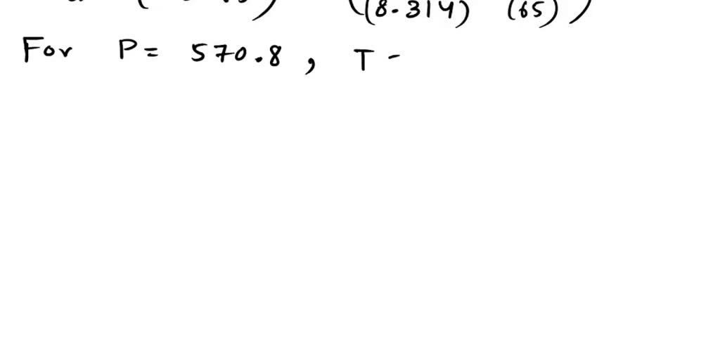 SOLVED The vapor pressure of nitrogen at several different