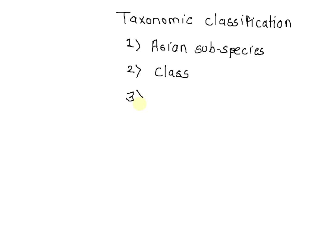 SOLVED: In the taxonomic classification of the Asian elephant, Animalia