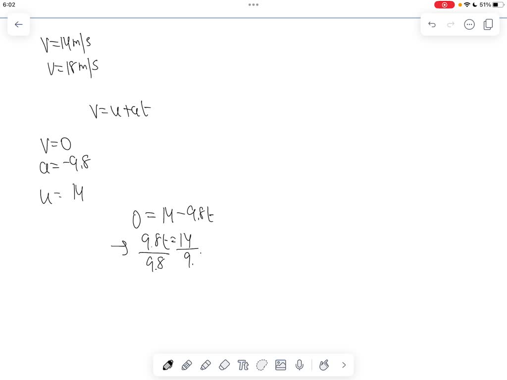 SOLVED A rookie quarterback throws a football with an initial upward