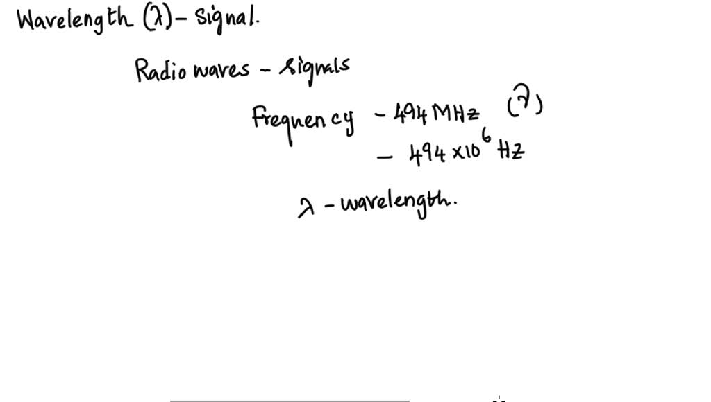 SOLVED A VHF television station assigned to channel 18 transmits its