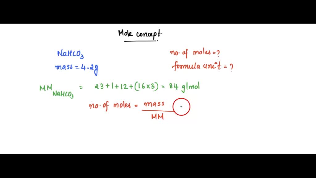 SA Q 42 mol Q15 Finding moles using the formula: n = mM. 