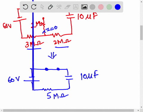 question-3-consider-the-shown-circuit-with-the-capacitor-initially-uncharged-when-the-switch-is-moved-to-point-and-the-capacitor-starts-charging-find-the-time-it-takes-the-capacitor-to-be-ch-85234