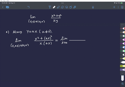 consider-lim-x-0-0-see-figure_-determine-possible-the-limit-along-any-line-of-the-form-y-ax-assume-0-if-an-answer-does-not-exist-enter-dne-determine-if-possible-the-limit-along-the-parabola-18349
