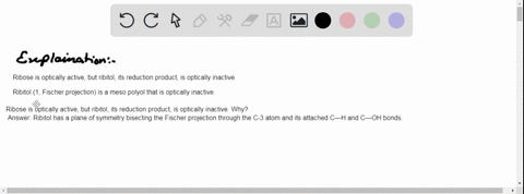 on-catalytic-hydrogenation-over-a-platinum-catalyst-ribose-problem-552-is-converted-into-ribitol-is-13205