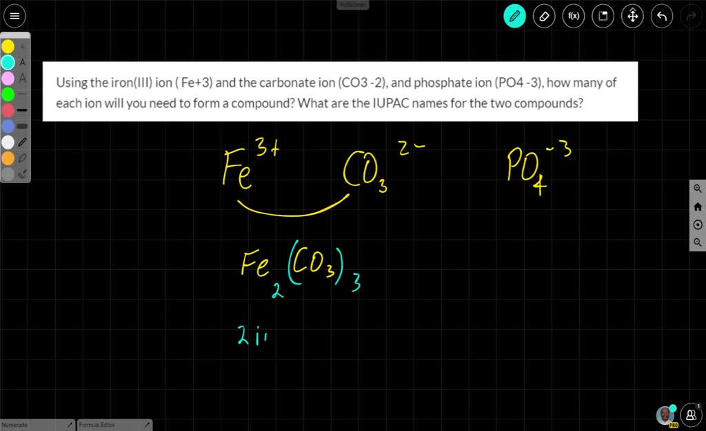 SOLVED Using The Iron II Ion Fe 2 And The Carbonate Ion CO3 2 solved-using-the-iron-ii-ion-fe-2-and-the-carbonate-ion-co3-2