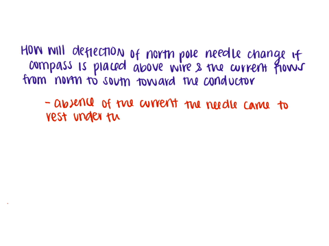simple-electric-circuit-in-which-a-straight-copper-wire-is-placed-parallel-to-and-over-a-compass-needle-the-north-pole-of-the-needle-of-the-compass-is-deflected-towards-west-how-will-be-the-95886