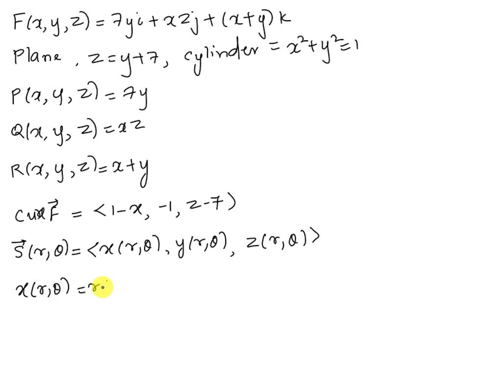 Solved Use Stokes Theorem To Evaluate âˆ®fâ‹…dr Where C Is Oriented Counterclockwise As Viewed