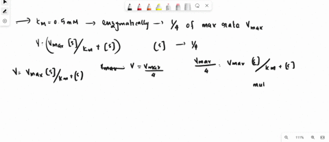 question-44-5-points-given-an-enzyme-with-km-05-mm-at-what-substrate-concentration-will-an-enzymatically-catalyzed-reaction-reach-14-of-the-maximum-rate-vmax-recall-that-v-vmaxisivkm-sh-your-58989