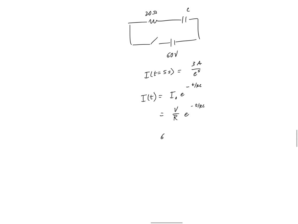 SOLVED At time t=0s, a 6 volt battery is connected across a series combination of a 2 ohm