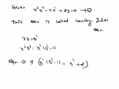 find-a-second-solution-y2x-using-reduction-of-order-1-x2y-xy-2y-0-y1-x-sinln-x-answer-y2-x-cosln-x-2-1-2x-x2y-21-xy-2y-0-y1-x-1-answer-y2-x2-x-2-98786
