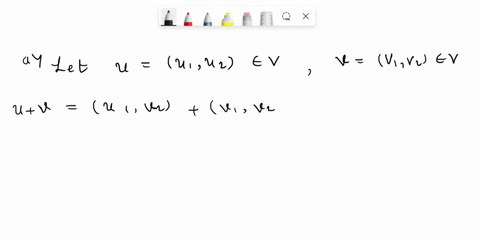 let-v-be-the-set-of-vectors-in-r-with-the-following-operations-uv-u1u2-iv-vzuv1uzvz-cuzcuuz-cu0-show-that-v-is-closed-under-addition-and-scalar-multiplication-show-that-axiom-0-does-not-hold-92516
