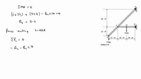 510-determine-the-forces-in-members-bcchand-cg-in-the-truss-shown-using-the-method-of-sections-45kn-60kn-30kn-16-problem510-s19-a-pin-connected-frame-is-loadedas-showncalculate-the-pin-react-64868