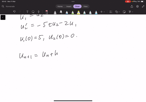 use-the-vectorized-euler-method-with-h-05-to-find-an-approximation-for-the-solution-to-the-given-initial-value-problem-on-the-specified-interval-y-5ty-2y-0-y0-5-y0-0-on-02