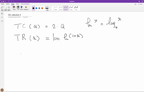 find-output-needed-to-maximize-profit-given-that-the-total-cost-and-total-revenue-functions-is-tc-2q-and-tr100lnq1