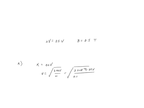 4-an-electron-accelerates-horizontally-from-rest-through-an-electric-field-and-into-a-magnetic-field-the-charged-plates-forming-the-electric-field-are-arranged-vertically-with-a-potential-difference-2