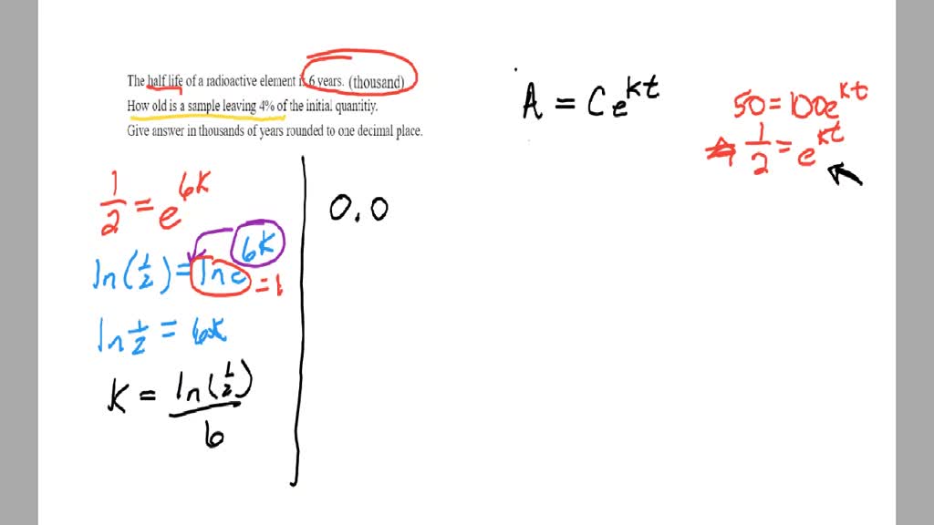 SOLVED: An isotope of a radioactive element has half-life equal to 6 ...