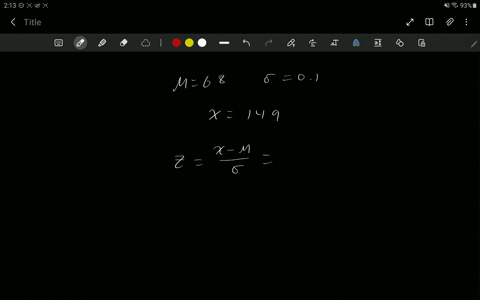 a-normal-distribtion-has-a-mean-of-68-and-a-standard-deviation-of-01-find-the-z-score-for-an-x-value-of-149