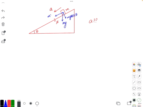 slide-down-a-block-of-mass-m-accelerates-down-a-rough-inclined-plane-with-inclination-angle-theta-as-shown-if-the-coefficient-of-kinetic-friction-between-the-block-and-the-planes-surface-is-mu-which-o