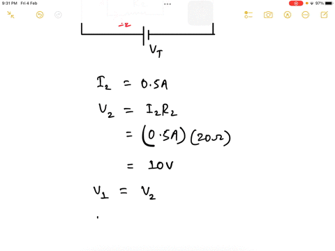 question-points-two-resistors-r1-50-q-and-200-q-are-connected-parallel-and-the-combined-resistors-connected-series-to-r3-20-2-the-combination-then-connected-to-battery-of-emf-vt-if-rz-carrie-99733