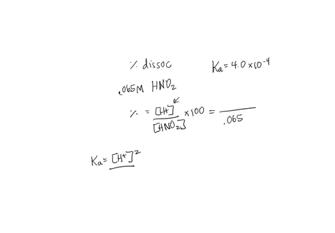 a-what-is-the-percent-dissociation-of-nitric-acid-mathrmhno_2-in-a-0065-m-solution-k_mathrma-for-mathrmhno_2-is-40-times-10-4-b-what-is-the-percent-dissociation-of-mathrmhno_2-in-a-solution-made-from-