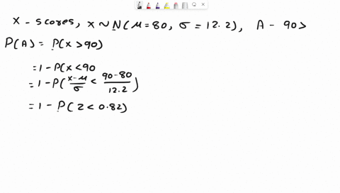 a-professor-knows-that-her-statistics-students-final-exam-scores-have-a-mean-of-80-and-a-standard-deviation-of-122-in-her-class-an-a-is-any-exam-score-of-90-or-higher-this-quarter-she-has-25-36183