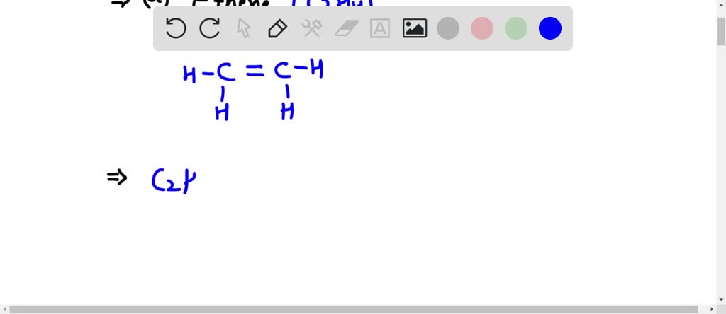 SOLVED DRAW IT a Draw a structural formula for C2H4. b Draw