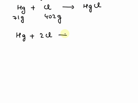 two-compounds-of-mercury-and-chlorine-are-mercuryi-chloride-and-mercuryii-chloride-the-amount-of-mer-48315