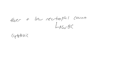 a-patient-received-cytotoxic-therapy-eight-days-ago-and-now-reports-a-temperature-of-102circ-mathrmf-388circ-mathrmc-the-nurse-instructs-the-patient-to-come-to-the-emergency-department-because-febrile