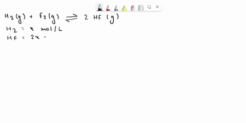 at-a-particular-temperature-k-100102-for-the-reaction-h2g-f2g-2hfg-in-an-experiment-at-this-temperature-100-mol-of-h2-and-100-mol-of-f2-are-introduced-into-a-140-l-flask-and-allowed-to-react-07095