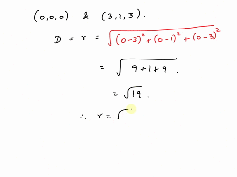find-an-equation-of-the-sphere-that-passes-through-the-origin-and-whose-center-is-3-1-3-87077