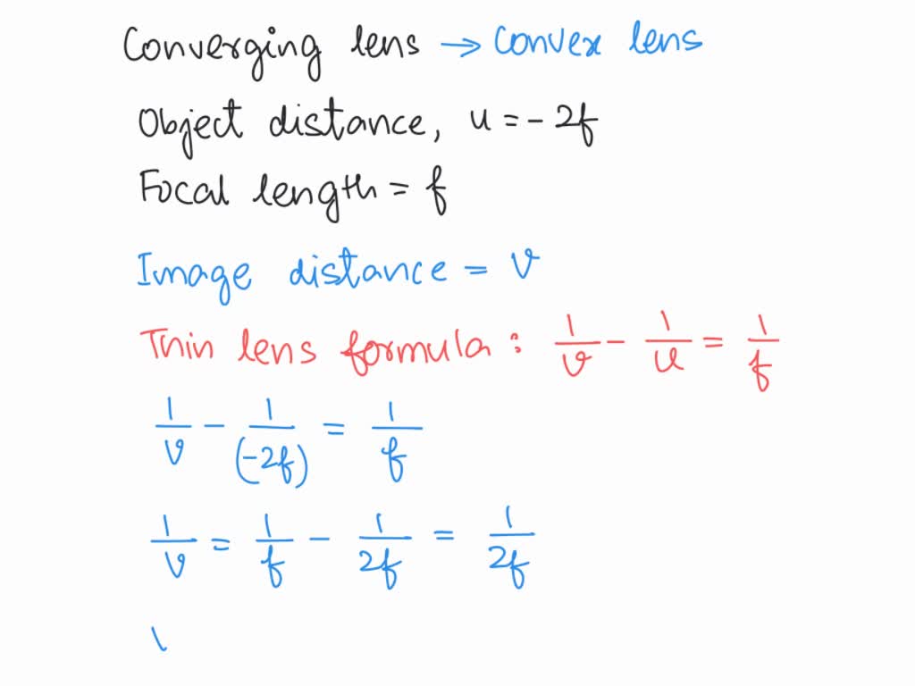 SOLVED An object is placed at a distance of 5f from a concave mirror