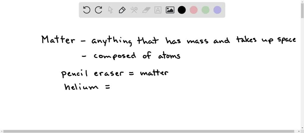 which of the following is not an example of matter