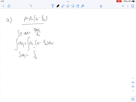an-infinitely-long-insulating-cylinder-of-radius-r-has-a-volume-charge-density-that-varies-with-the-radius-as-where-o-a-and-b-are-positive-constants-and-r-is-the-distance-from-the-axis-of-th-84574