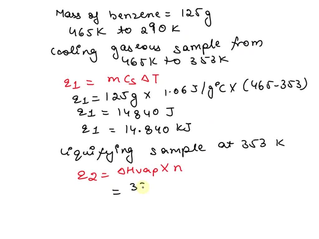 SOLVED How much energy (in kJ) must be removed from a 125 g sample of