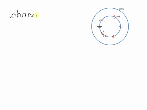 two-concentric-coils-of-wire-lie-on-horizontal-flat-surface-the-smaller-coil-is-connected-to-battery-and-switch_-the-diagram-shows-the-top-view-of-the-set-up_-coil-2-coil-immediately-after-t-21392