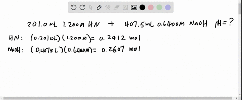 an-analytical-chemist-titrating-2010-ml-of-a-1200-m-solution-of-hydrazoic-acid-hn-with-06400-m-solution-of-naoh-the-pk-of-hydrazoic-acid-is-472-calculate-the-ph-of-the-acid-solution-after-th-53424