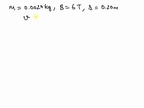 a-charged-particle-of-mass-00020-kg-is-subjected-to-60-t-magnetic-field-which-acts-at-right-angle-to-its-motion-if-the-particle-moves-in-circle-of-radius-020-m-at-a-speed-of-50-ms-what-is-th-89714