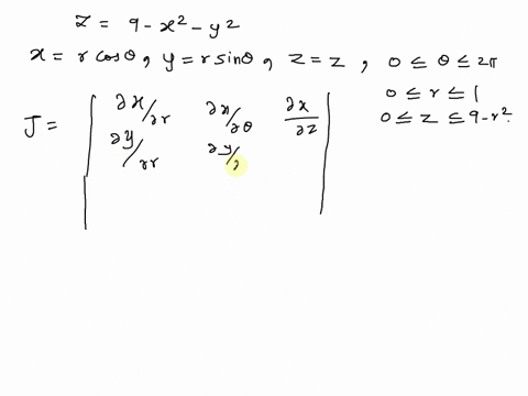 find-the-volume-of-the-solid-region-bounded-above-by-the-paraboloid-z9-x2-y2-and-below-by-the-unit-circle-in-the-xy-plane-52036