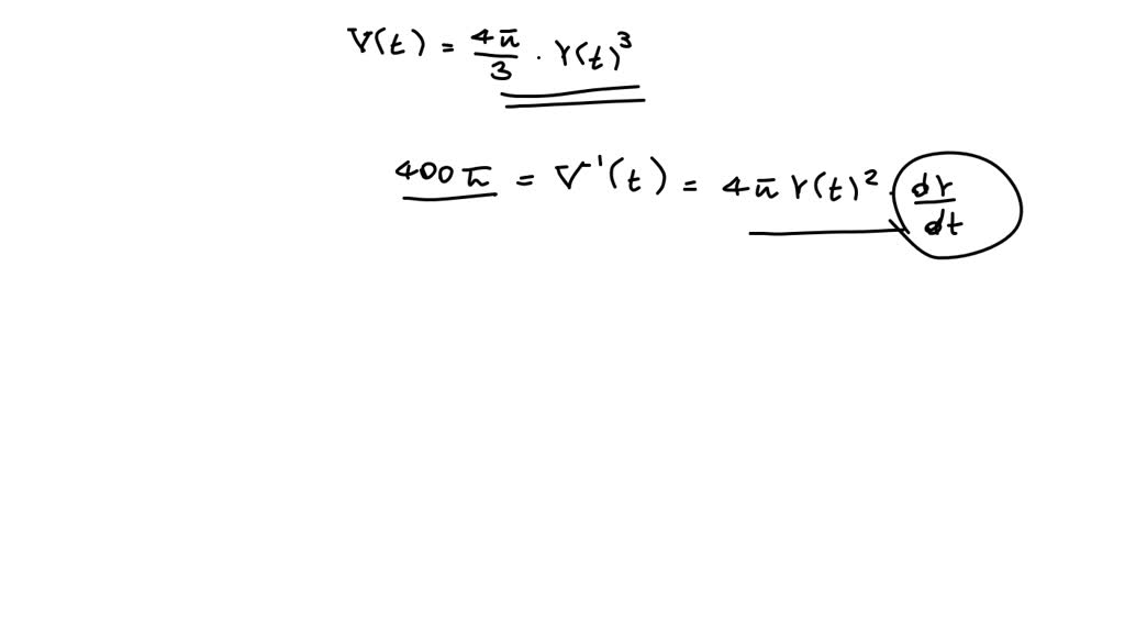 SOLVED: A spherical balloon is inflating with helium at a rate of 40 ...