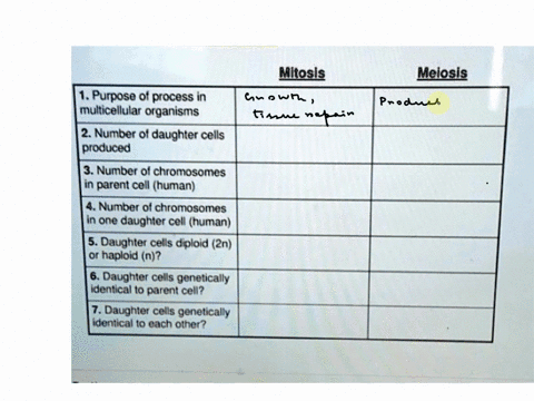 mitosls-melosis-purpose-of-process-in-multicellular-organisms-2-number-of-daughter-cells-produced-3-number-of-chromosomes-in-parent-cell-human-number-of-chromosomes-in-one-daughter-cell-huma-67094