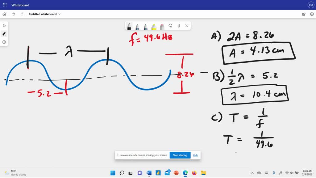 SOLVED: The Sinusoidal Wave Shown In The Figure Below Is Traveling In ...