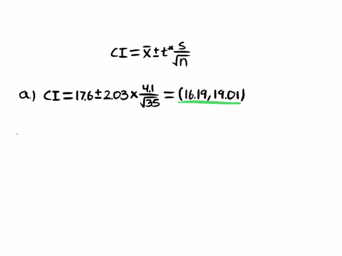 a-simple-random-sample-of-size-n-is-drawn-the-sample-mean-x-is-found-to-be-176-and-the-sample-standard-deviation-is-found-to-be-41-click-the-icon-to-view-the-table-of-areas-under-the-t-distr-84878