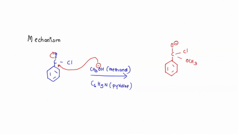 1-write-the-mechanism-of-the-reaction-of-benzoyl-chloride-c6h5cocl-with-methanol-and-pyridine-c5h5n-and-write-the-name-of-the-main-organic-products-2-write-the-mechanism-for-the-base-hydroly-73098
