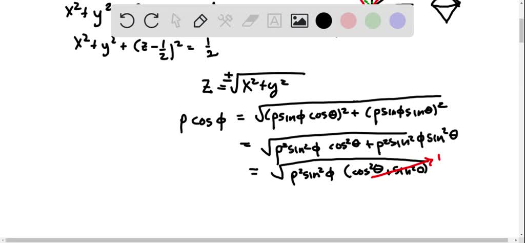 Solved A Solid Lies Above The Cone Z Sqrt X 2 Y 2 And Below The Sphere X 2 Y 2 Z 2 Z Write A Description Of The Solid