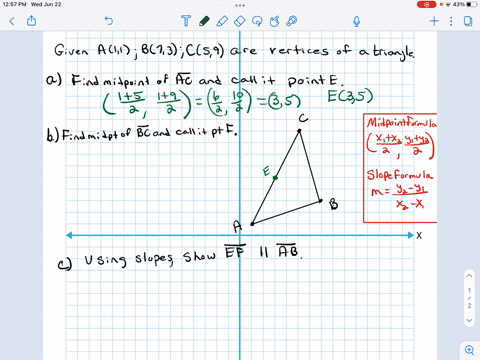 given-the-coordinates-of-a-triangle-are-a11-b73-and-c59-a-find-the-midpoint-of-overlinea-c-and-call-36007
