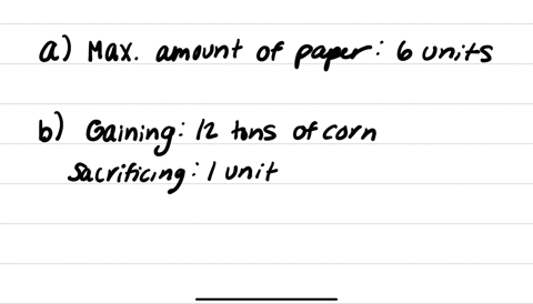 a-production-possibilities-table-for-two-products-corn-and-paperis-found-below-usual-assumptions-regarding-production-possiblities-are-impliedcorn-is-maasured-in-tonsand-paper-is-mezsured-pe-87466