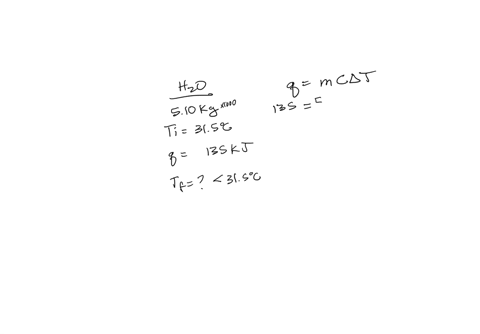 a-chemical-reaction-takes-place-inside-a-flask-submerged-in-a-water-bath-the-water-bath-contains-510-mathrmkg-of-water-at-315circ-mathrmc-during-the-reaction-135-mathrmkj-of-heat-flows-out-of-the-bath